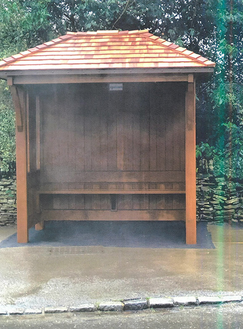 Installation of new bus shelter