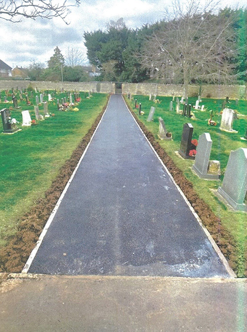 New footpath to cemetery